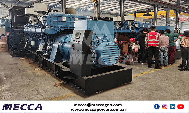 MECCA POWER 2500KVA/2000KW ชุดเครื่องกำเนิดไฟฟ้าดีเซล Yuchai จีน Yuchai