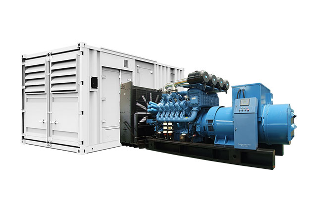 การบริโภคน้ำมันเชื้อเพลิงต่ำ MTU Diesel Genset สำหรับโรงงานปูนซีเมนต์