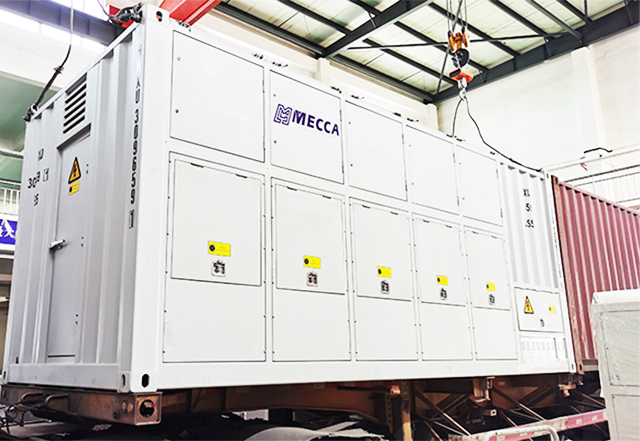 containerized 1mw 1000kw 1300kw loadbank ประเภทตัวต้านทานโหลดธนาคารสำหรับกริดพลังงาน