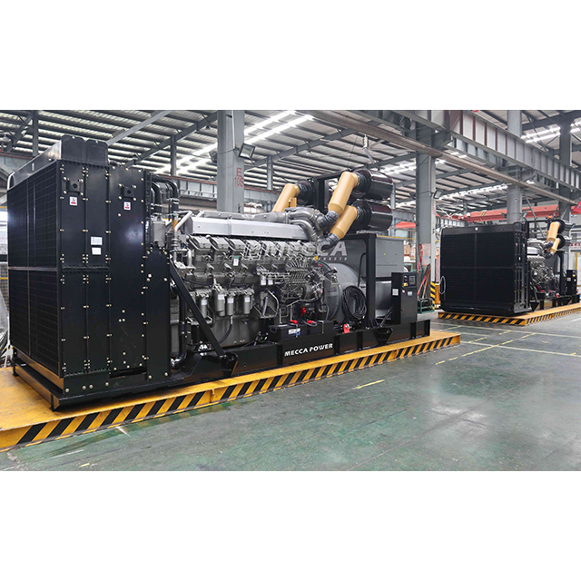 3.3kV -13.8kV ปานกลางเครื่องกำเนิดไฟฟ้าดีเซลแรงดันไฟฟ้าสูงชุด 1800kW 2250kVa พร้อมเครื่องยนต์เซี่ยงไฮ้มิตซูบิชิ